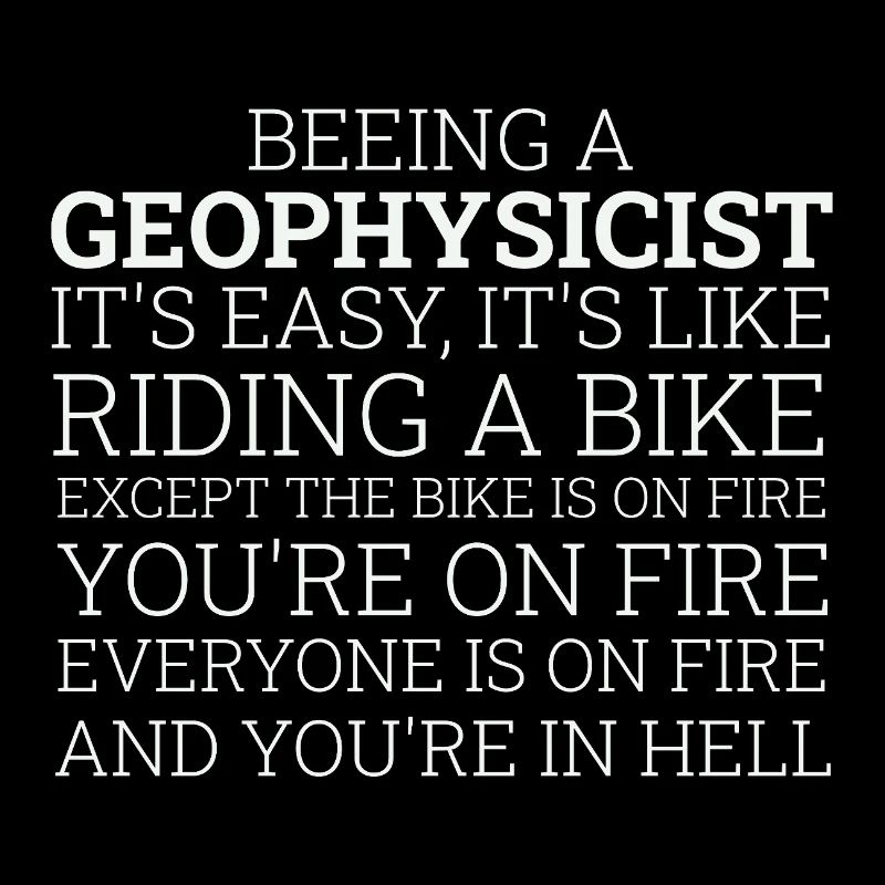 Geophysicist Riding A Bike Geophysics