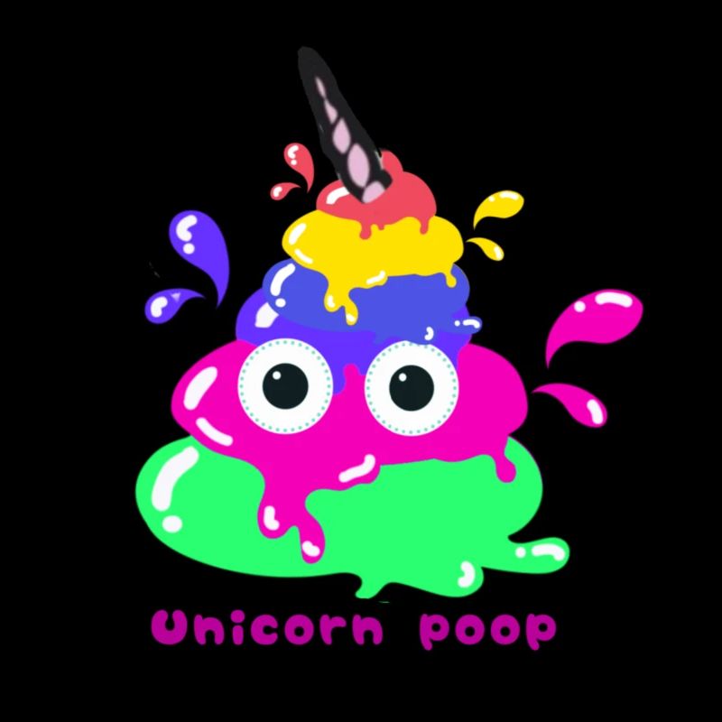 Licorne Caca, caca, licorne, coloré