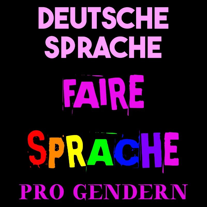 Deutsche Sprache Faire Sprache Geschenk Gendern