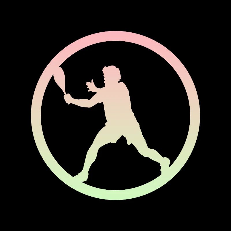 Squashspieler Schläger Squashschläger