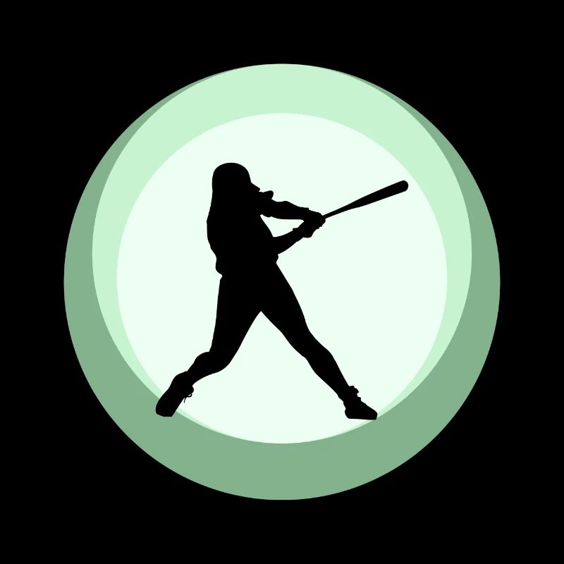 Softball Player Pitcher Softball Bat