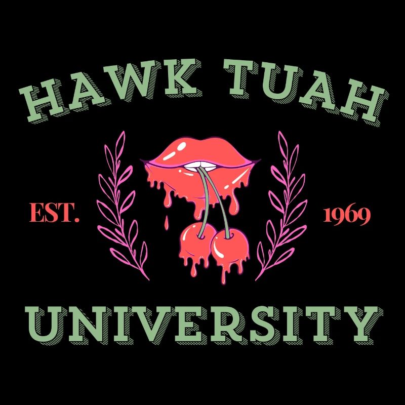 Hawk Tuah University Spit On That Thang Meme