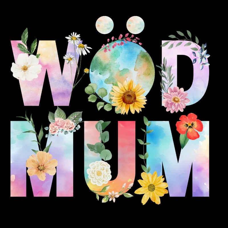 Wöd Mum - Welt Mum, beste Mama, Muttertag