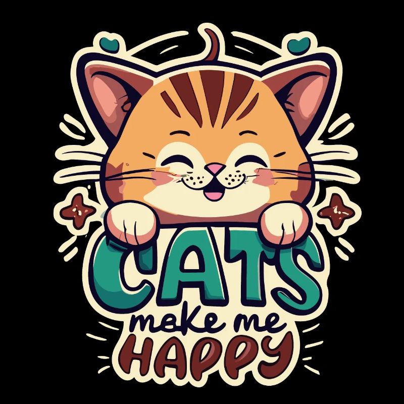Cats make me happy