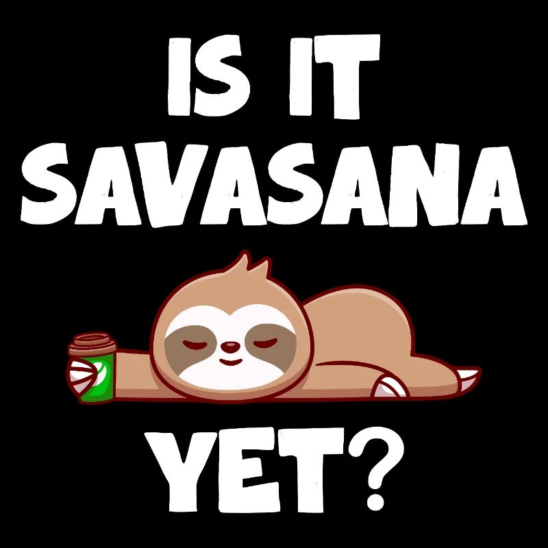 Savasana Break Relaxed Sloth