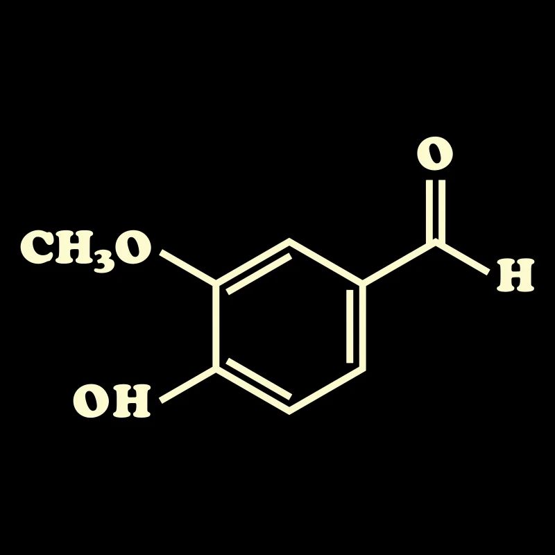 Vanilla Vanillin Molecular Chemical Formula