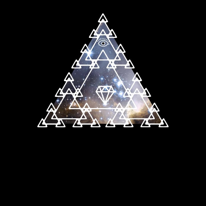 Illuminati Pyramide oeil univers Alien Nerd pc