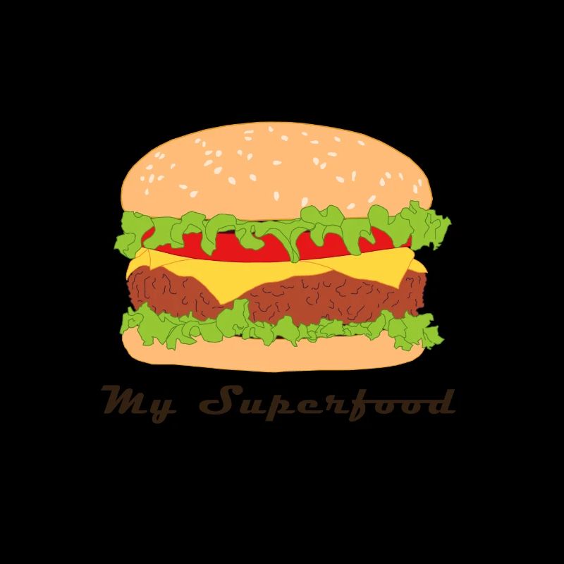 Comic Hamburger avec slogan