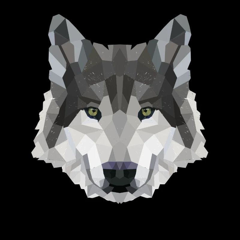 POLYGON WOLF WOLVES HUSKY PACK DOG PACK PACK