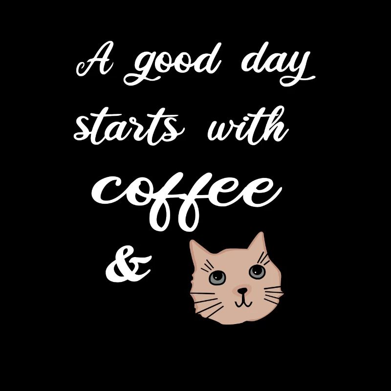 café et chat, chat et café