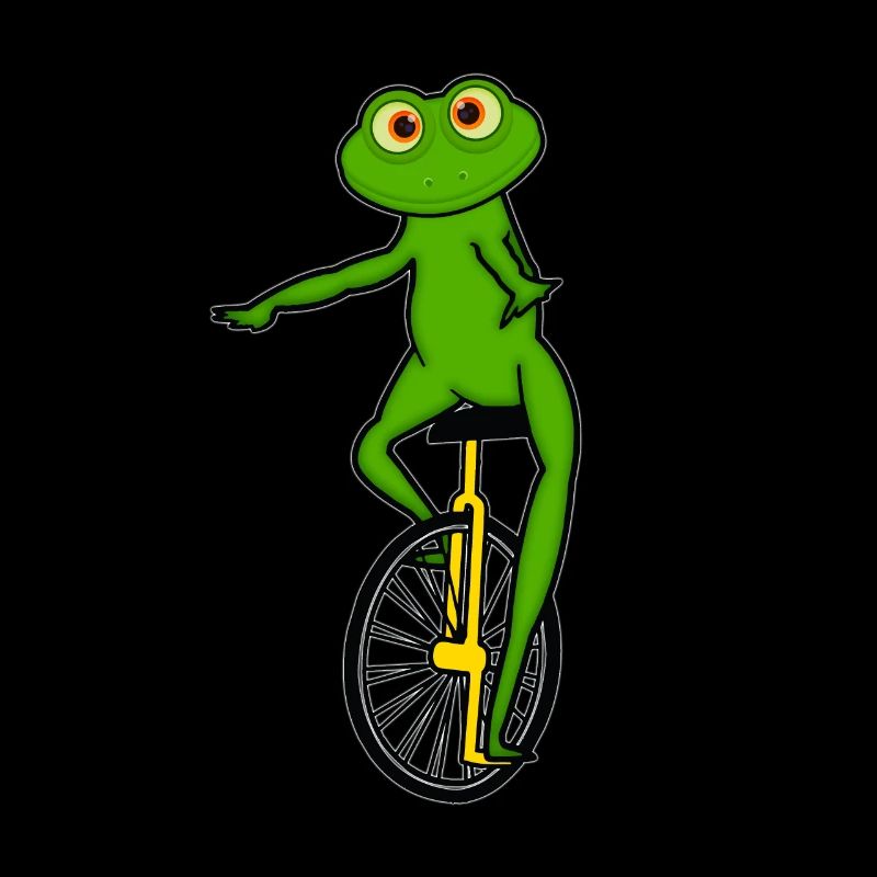 Monocycle, grenouille monocycle