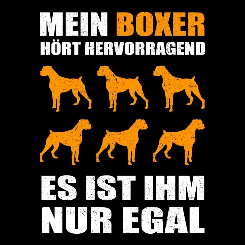 Deutscher Boxer Geschenk mein Boxer hört