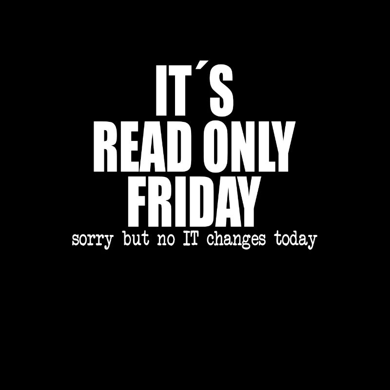 funny it's read only friday gift idea