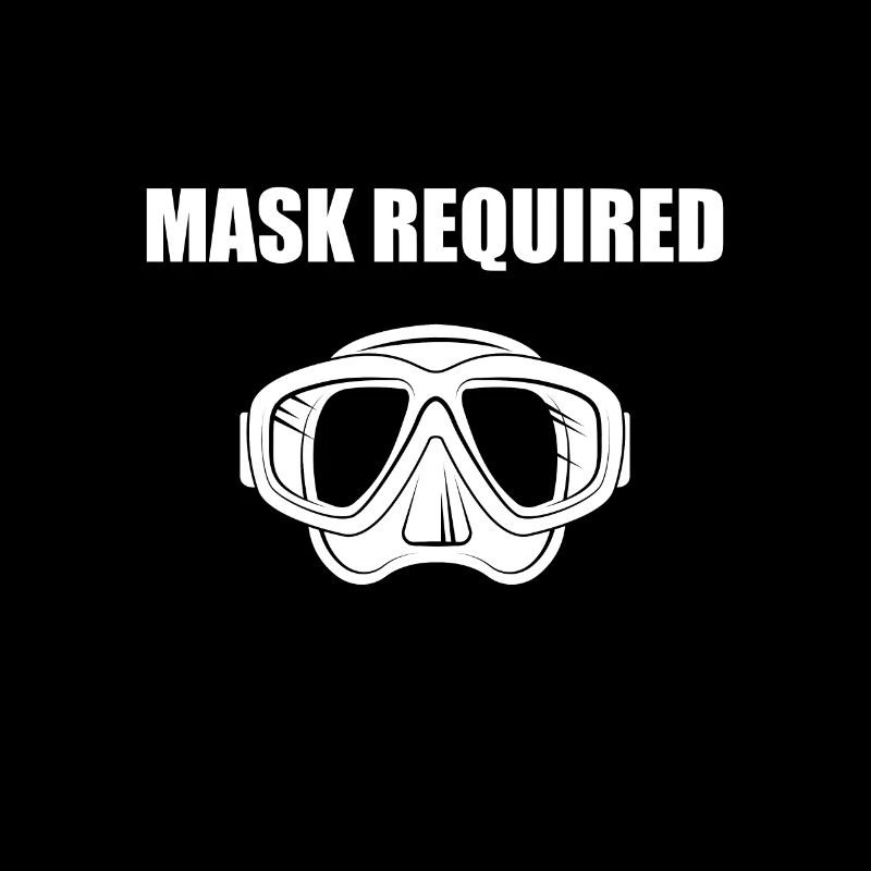 masque de plongée drôle de plongeur requis idée cadeau