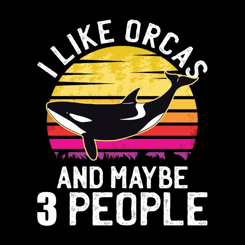 Orca Wal Kilerwal Ozean Meer Orcas Retro Geschenk