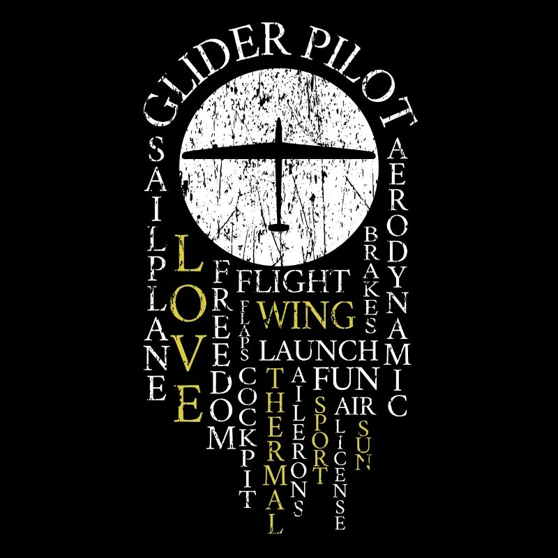 Glider Pilot Retro Gliding Definition Sailing
