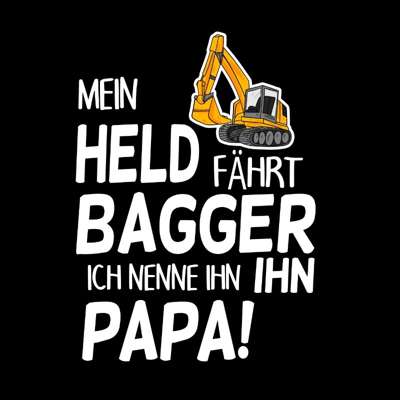 Bagger Held Papa Vater Geschenk
