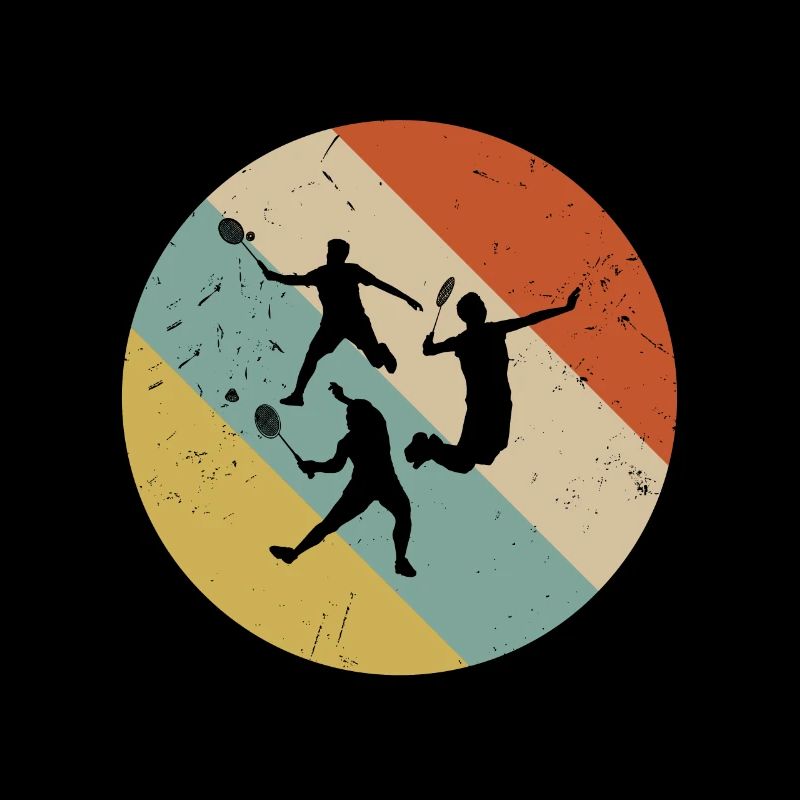 Badminton Player Badminton Retro