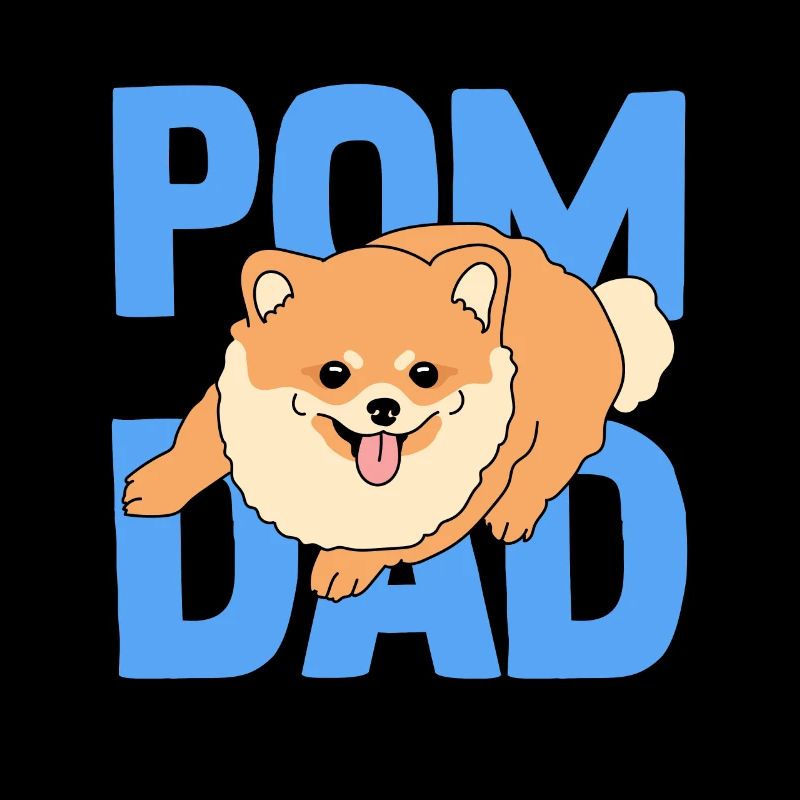 Zwergspitz Pomeranian Pom Dad Herrchen Geschenk