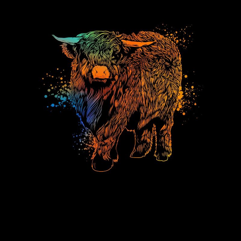 Coloured Galloway Beef - Highland Cattle