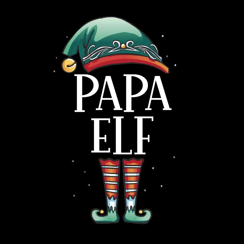 Weihnachten Partnerkostüm Papa Elf Elfe Elfen