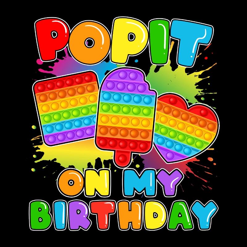 Pop it On My Birthday Fidget Sensory Pop