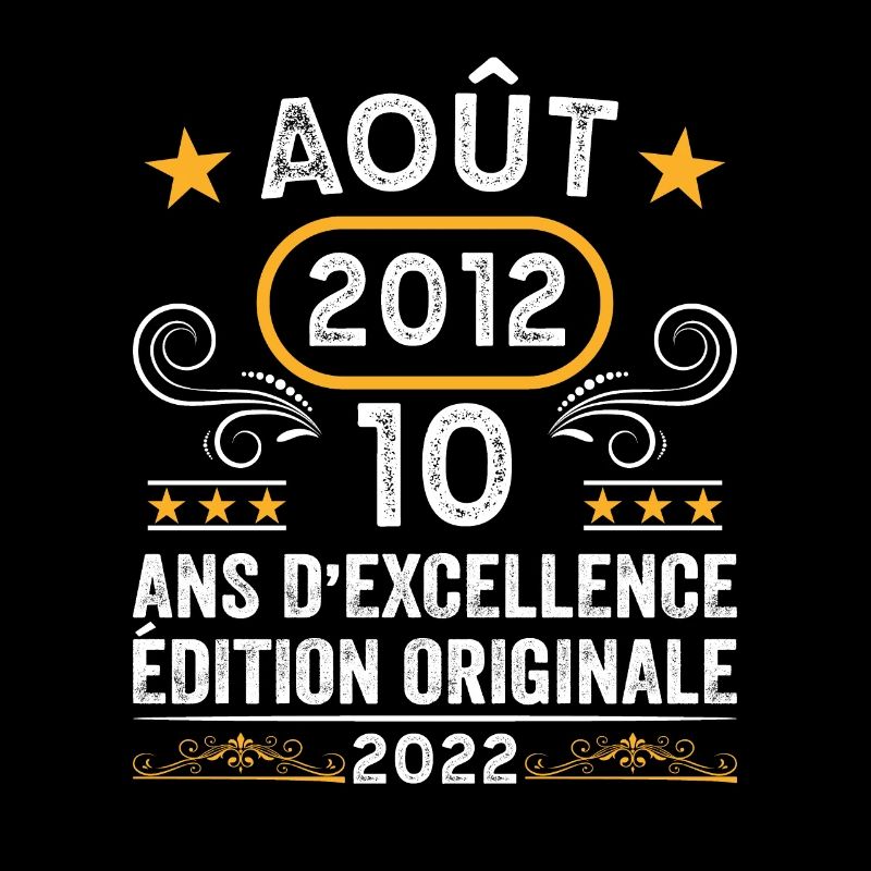 Millésime Août 2012 10 Ans Édition Originale