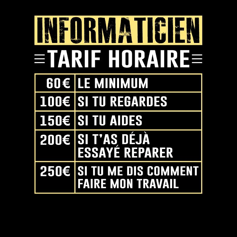 Tarif Horaire D'un Informaticien