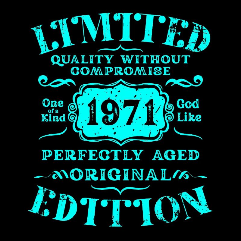 Geburtstag 1971 Limited Edition Geschenk Used Cool