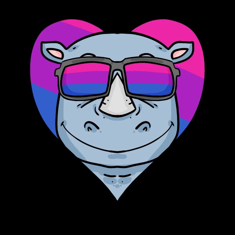Bisexual Rhino Bisexuality Gift