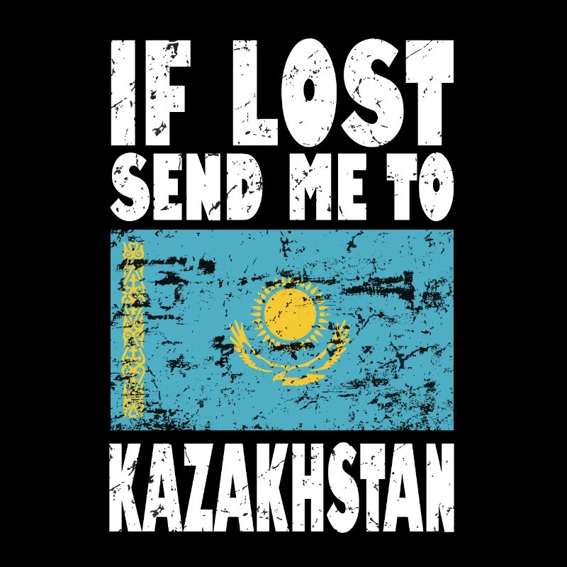 Kasachstan Flagge Spruch