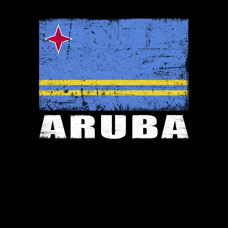 Drapeau d’Aruba Grunge Drapeau d’Aruba
