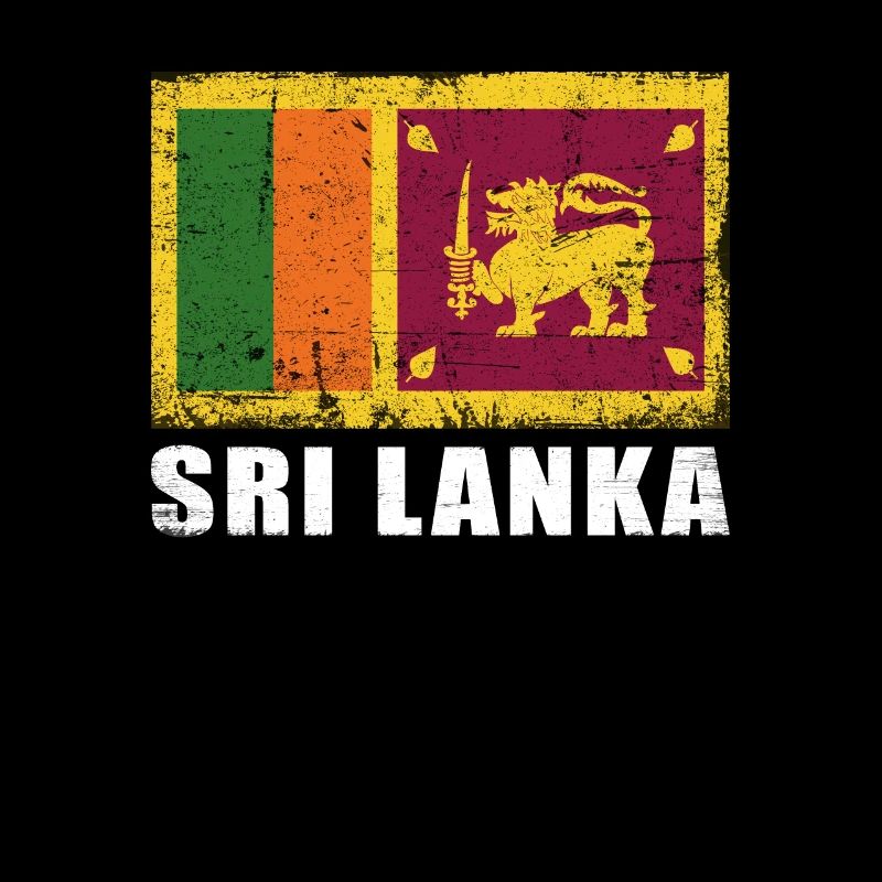 Drapeau du Sri Lanka Grunge Drapeau du Sri Lanka