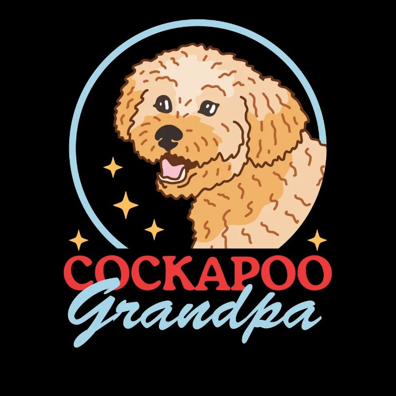 Cockapoo Grandpa Hunde Hundebesitzer Geschenk