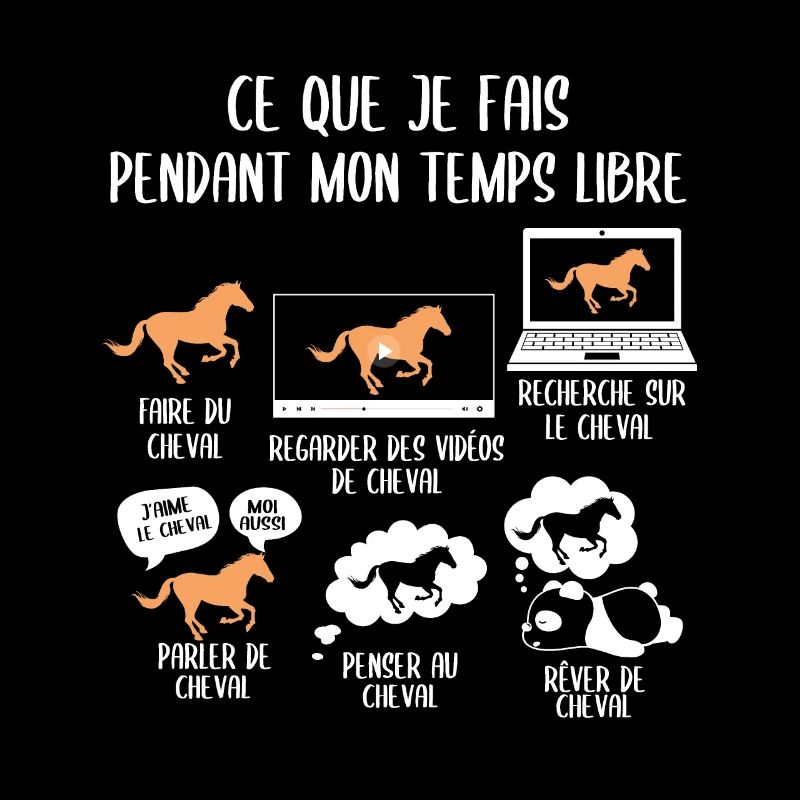 Ce que je fais pendant mon temps libre cheval