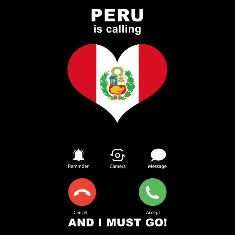Peru is calling Peru Herz Souvenir