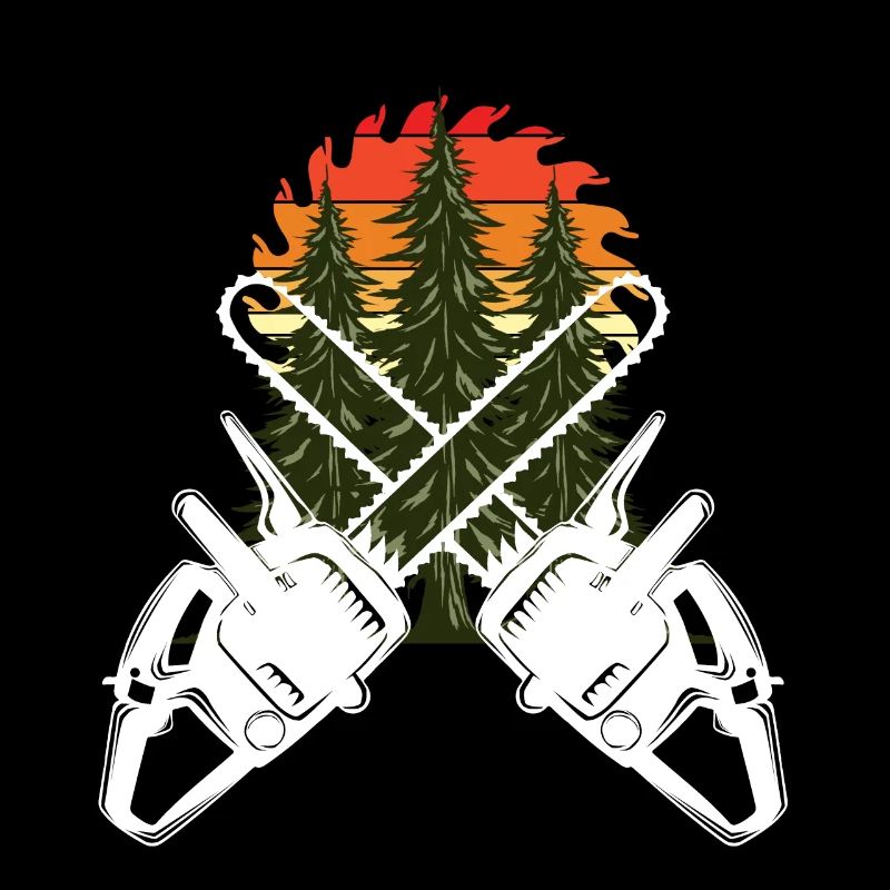 Chainsaw Axe Forester Lumberjack Saw Chain