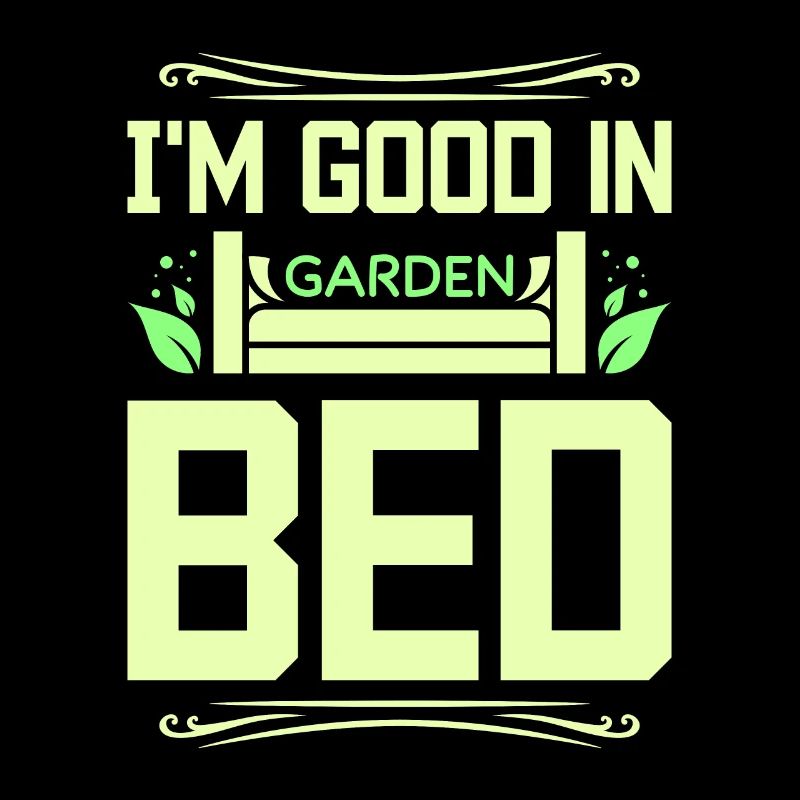 Je suis bien dans le lit de jardin