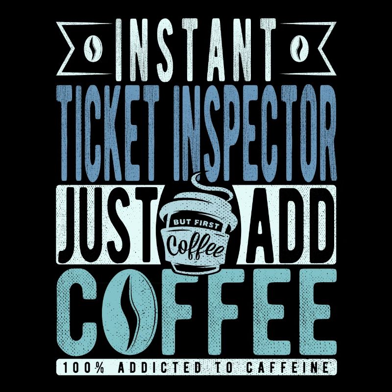 Fahrkarten Kontrolleur Kaffee Spruch