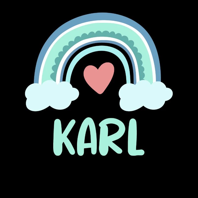 Karl Name Regenbogen Baby