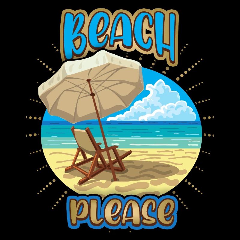 Vacances au bord de la mer, vacances, dire Plage-S’il vous plaît