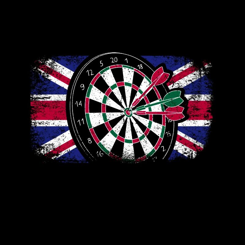 England flag great britain playing darts