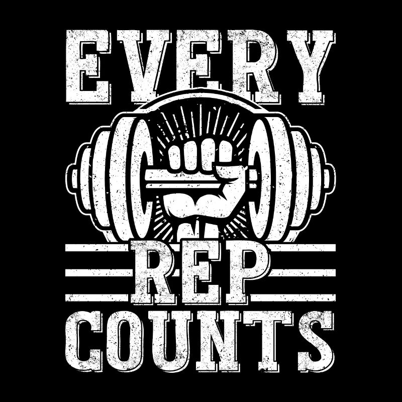 Every Rep Counts Workout Training Weight Lifting