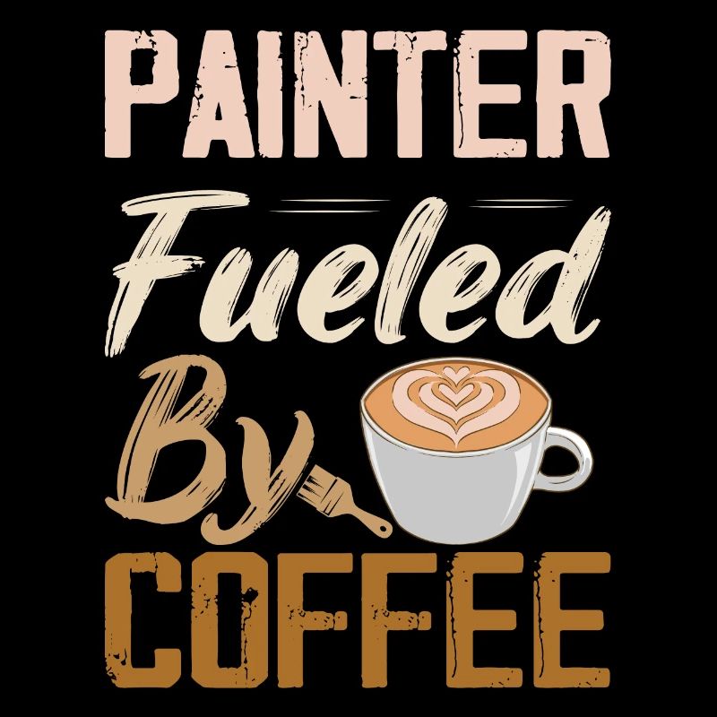 Peintre alimenté par la profession de café