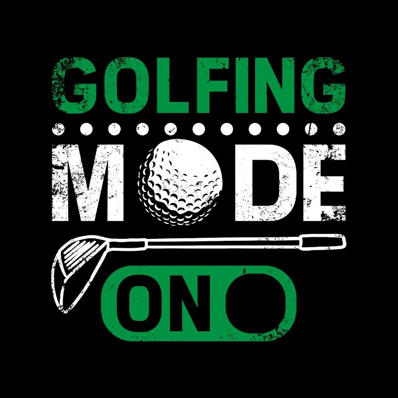 Mode golf activé, design pour les golfeurs