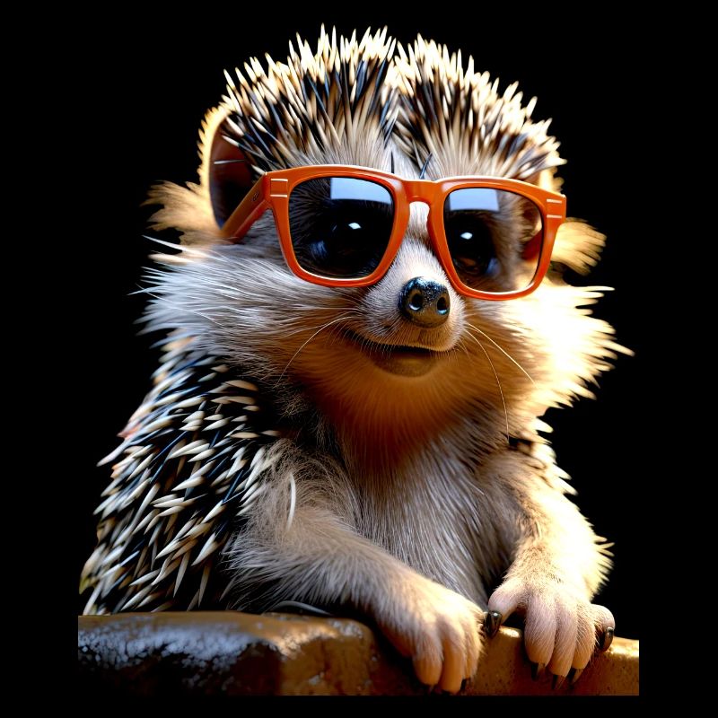 Hérisson Lunettes de soleil Echinoid Love Cute Hedgehog