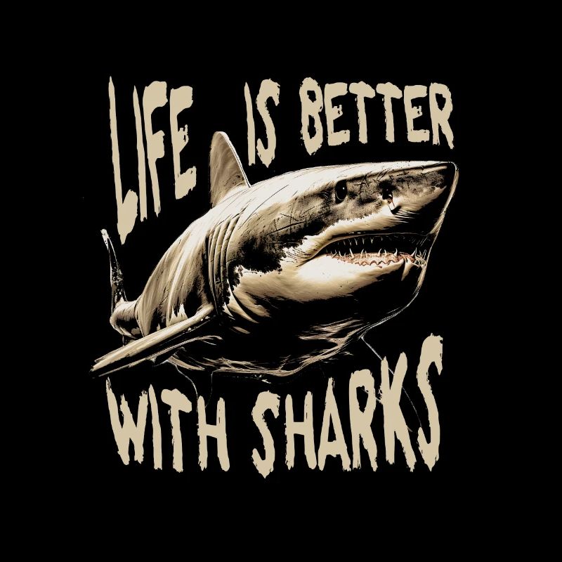 Requin nageant dans l’océan