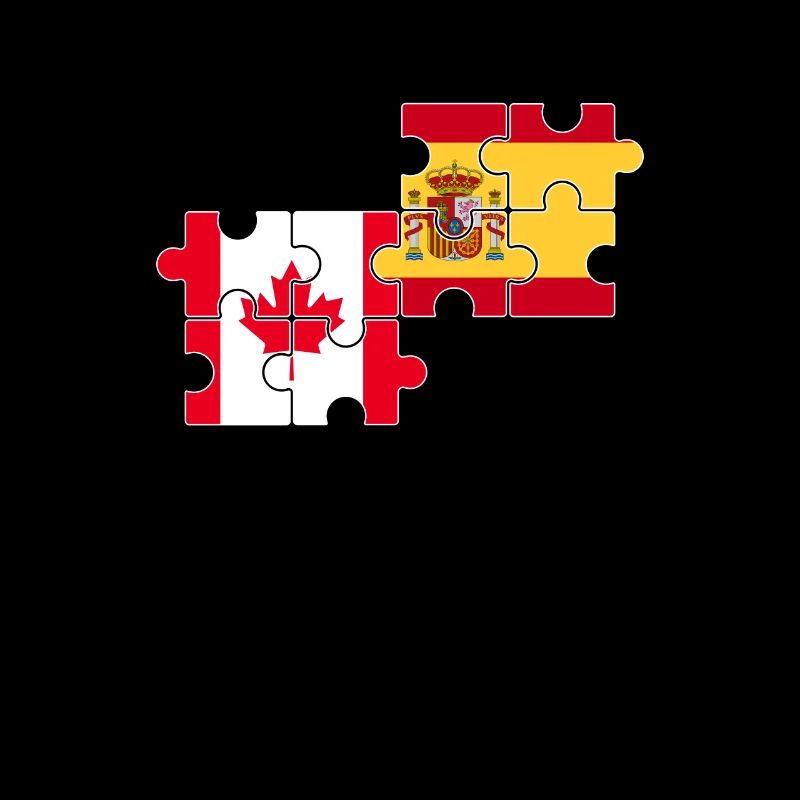 Canada Espagne Drapeau Hispano-Canadien