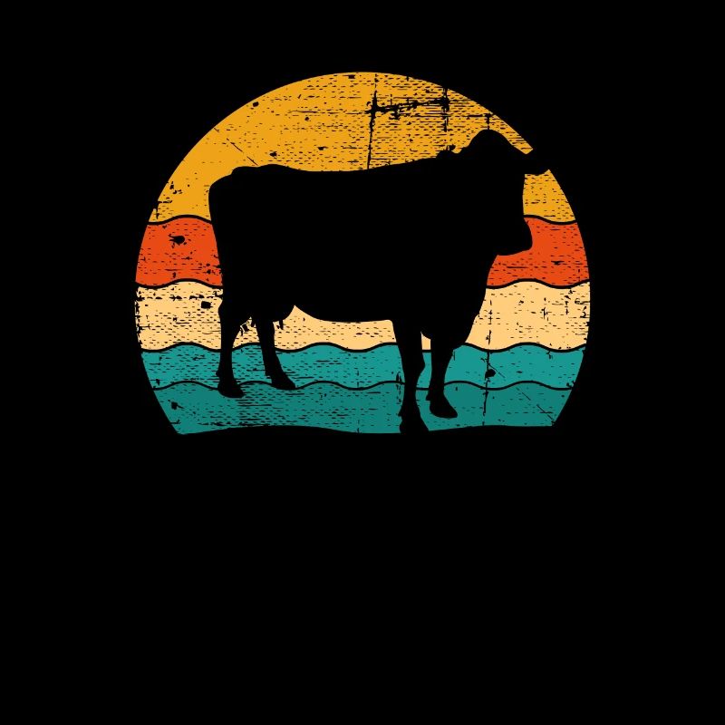 Cow Farmer Retro Gift