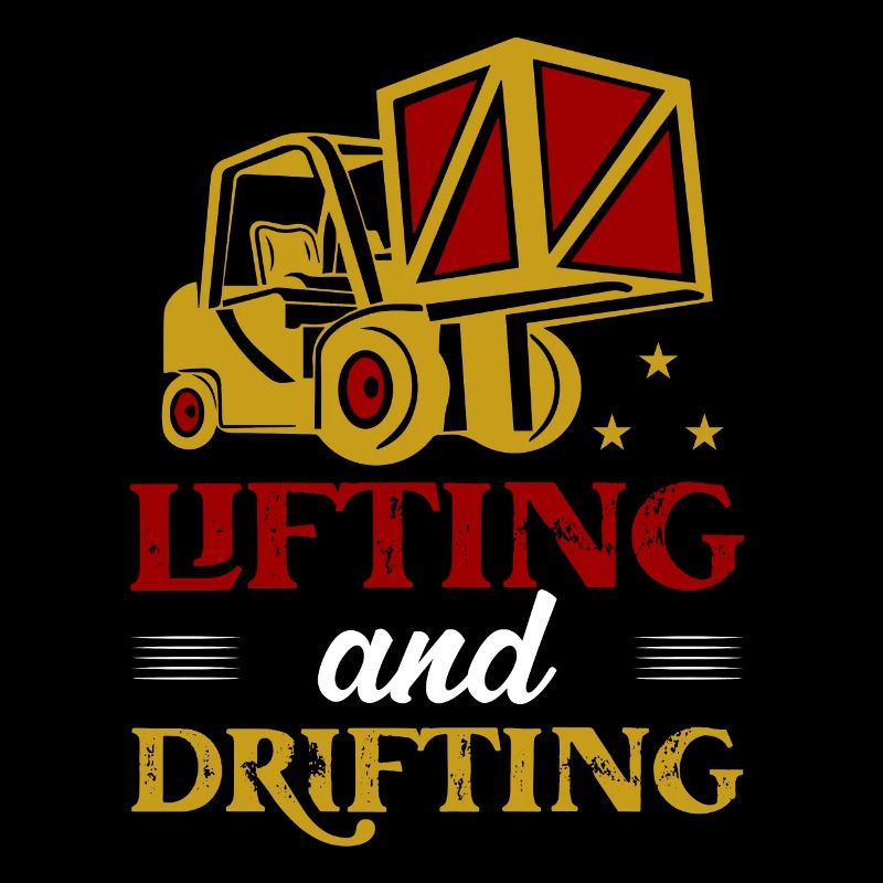 Lifting And Drifting Forklift Forklifter Driver